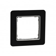 Рамка 1-на Schneider Electric Sedna Design Чорне скло SDD361801
